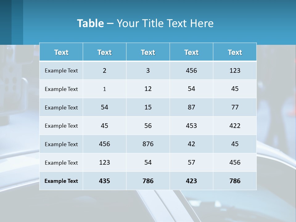 A Police Car With A Red Light On Top Of It PowerPoint Template