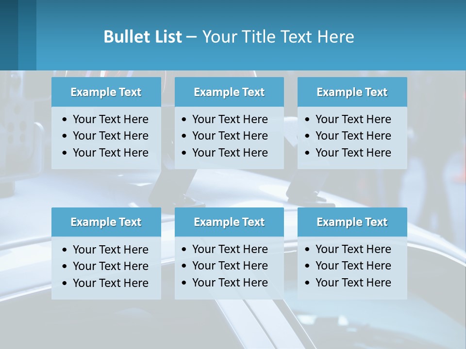A Police Car With A Red Light On Top Of It PowerPoint Template
