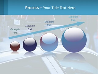 A Police Car With A Red Light On Top Of It PowerPoint Template