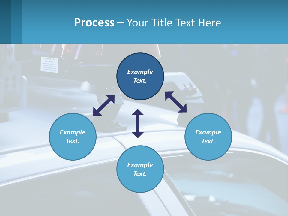 A Police Car With A Red Light On Top Of It PowerPoint Template