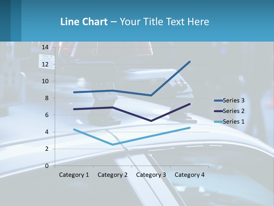 A Police Car With A Red Light On Top Of It PowerPoint Template