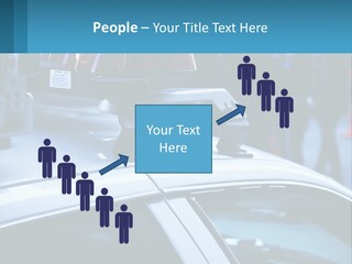 A Police Car With A Red Light On Top Of It PowerPoint Template