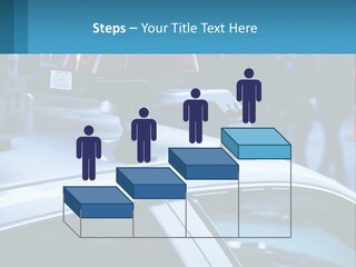 A Police Car With A Red Light On Top Of It PowerPoint Template