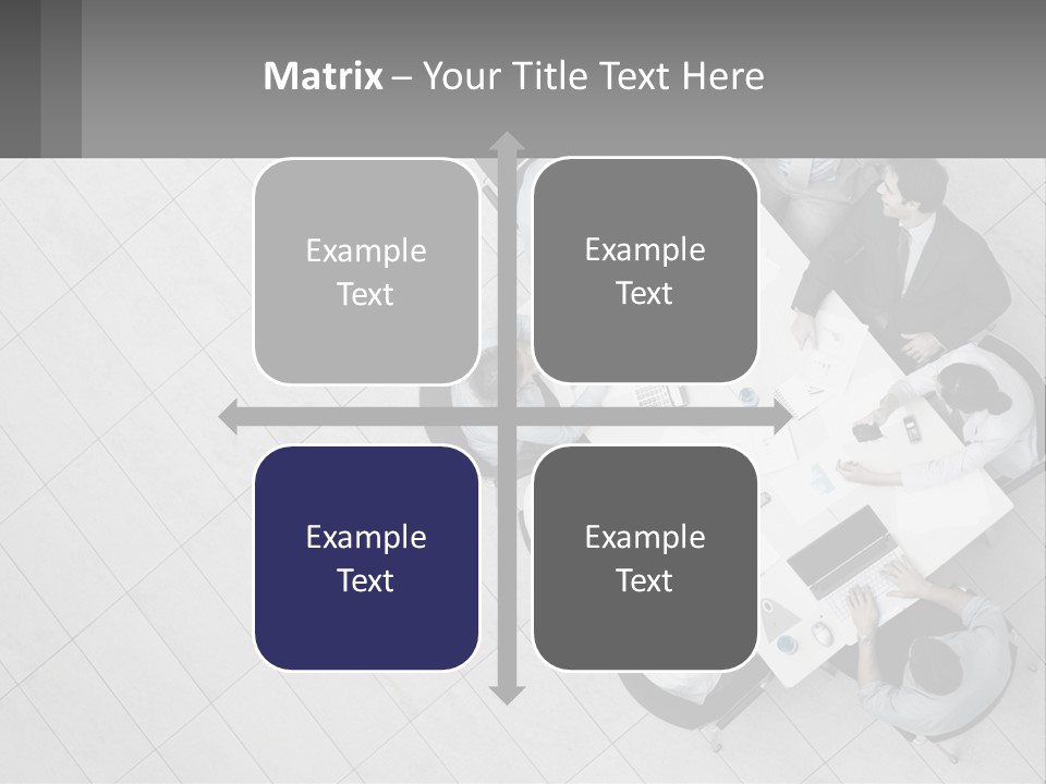 A Group Of People Sitting Around A Table PowerPoint Template