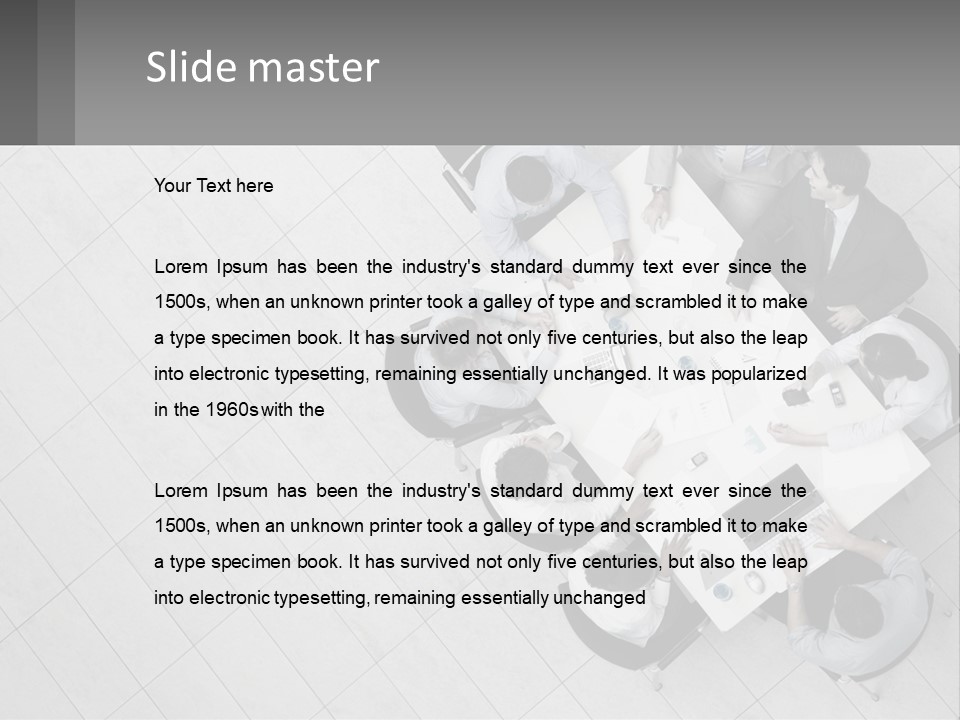 A Group Of People Sitting Around A Table PowerPoint Template