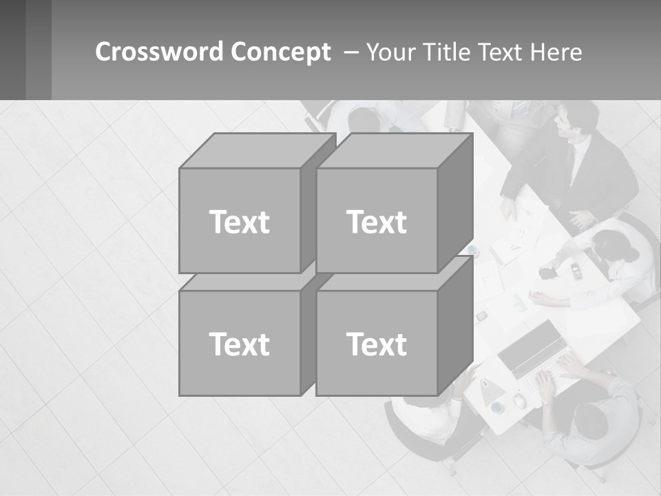 A Group Of People Sitting Around A Table PowerPoint Template