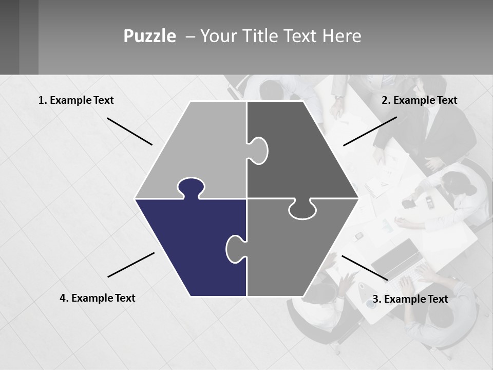 A Group Of People Sitting Around A Table PowerPoint Template