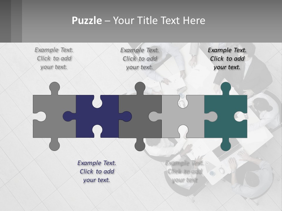 A Group Of People Sitting Around A Table PowerPoint Template