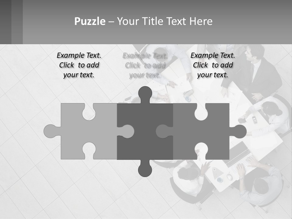 A Group Of People Sitting Around A Table PowerPoint Template