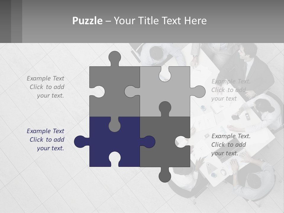 A Group Of People Sitting Around A Table PowerPoint Template