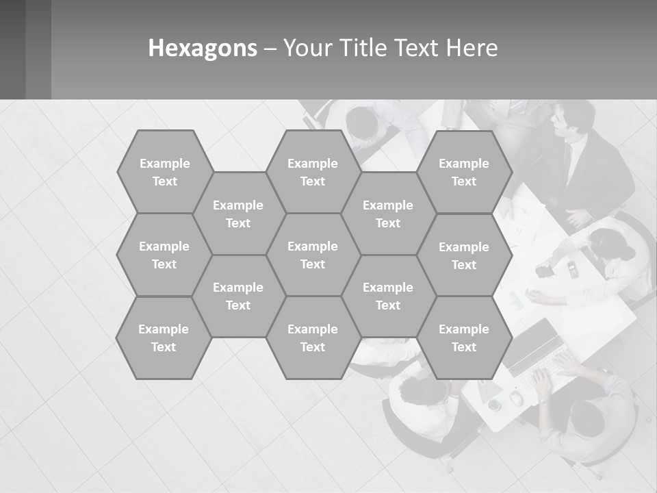 A Group Of People Sitting Around A Table PowerPoint Template