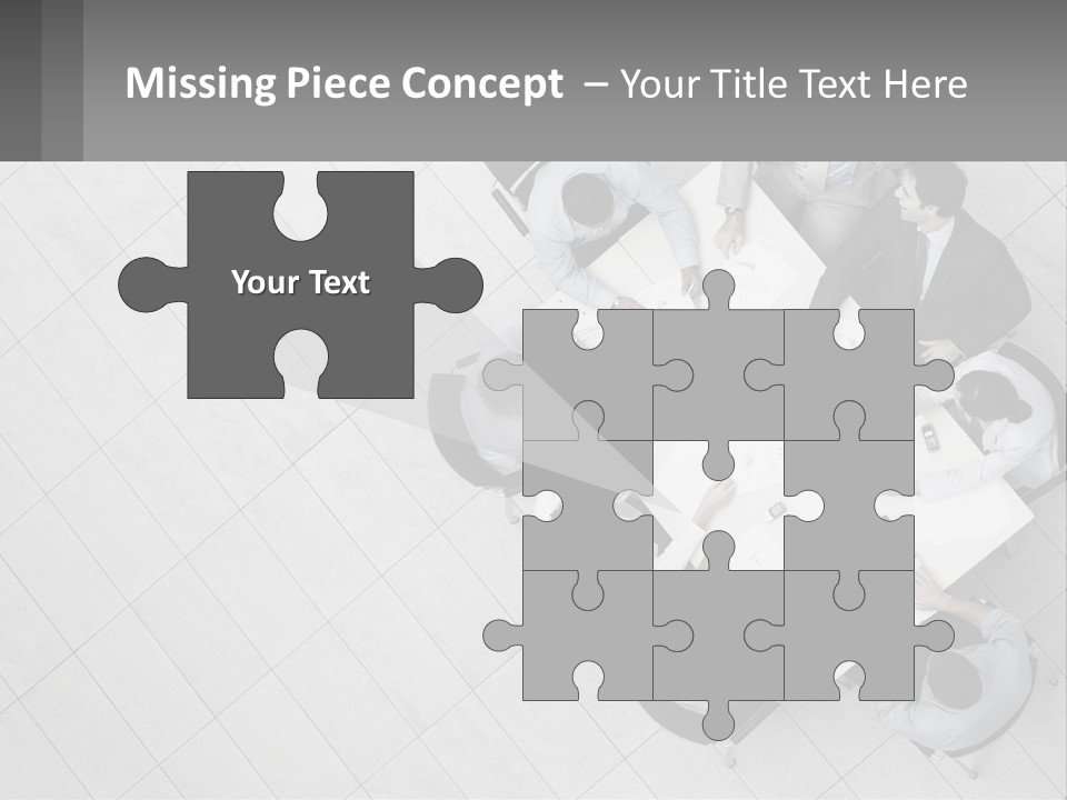 A Group Of People Sitting Around A Table PowerPoint Template