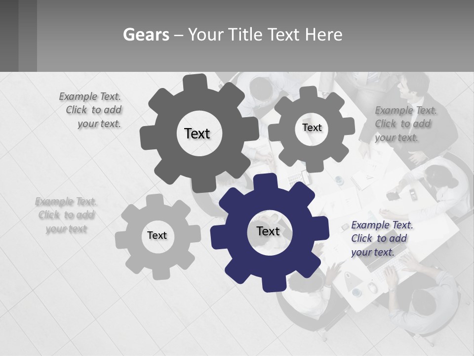 A Group Of People Sitting Around A Table PowerPoint Template