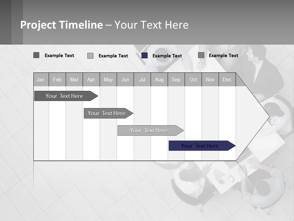 A Group Of People Sitting Around A Table PowerPoint Template