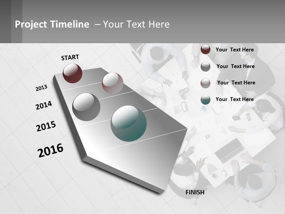 A Group Of People Sitting Around A Table PowerPoint Template