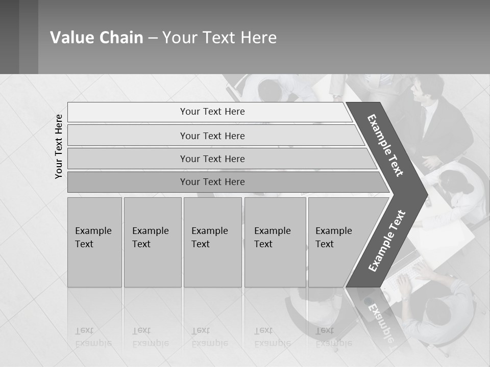 A Group Of People Sitting Around A Table PowerPoint Template
