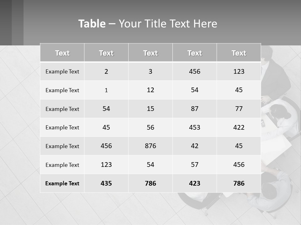 A Group Of People Sitting Around A Table PowerPoint Template