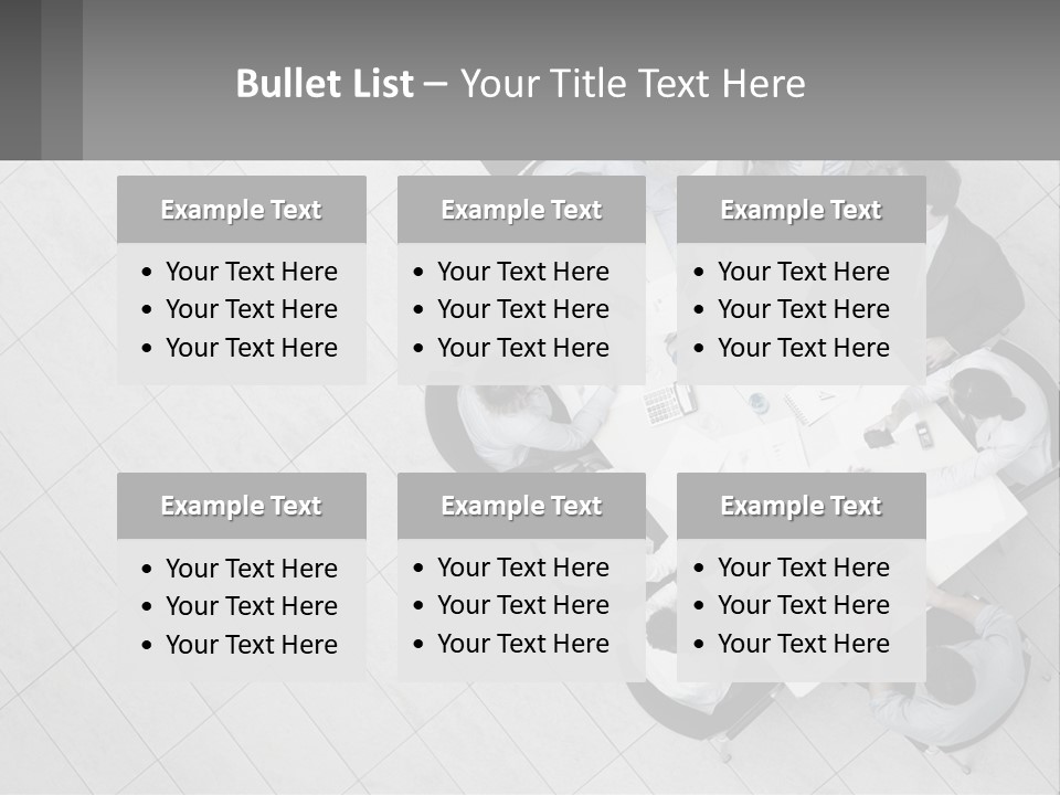 A Group Of People Sitting Around A Table PowerPoint Template