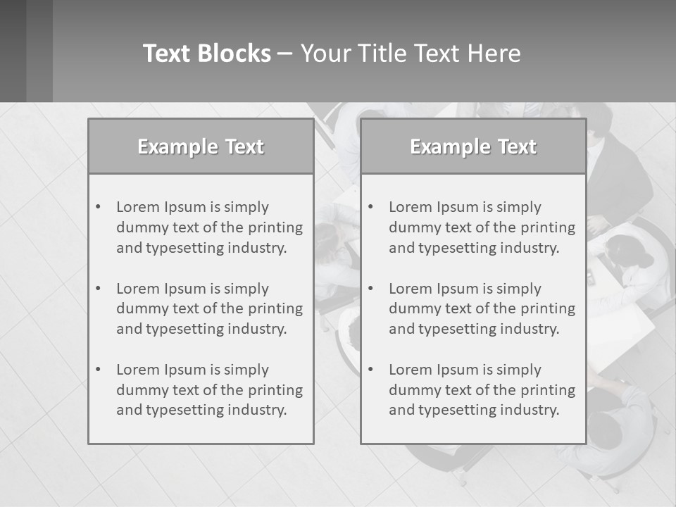 A Group Of People Sitting Around A Table PowerPoint Template