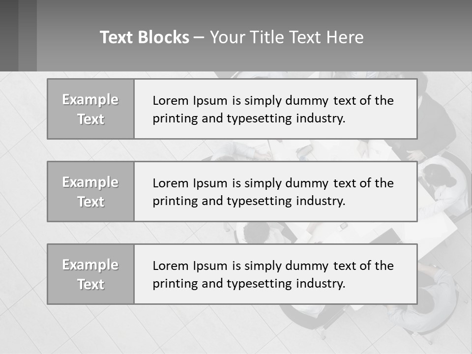 A Group Of People Sitting Around A Table PowerPoint Template