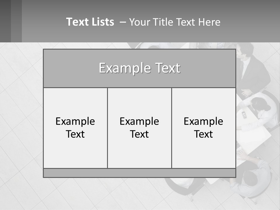 A Group Of People Sitting Around A Table PowerPoint Template