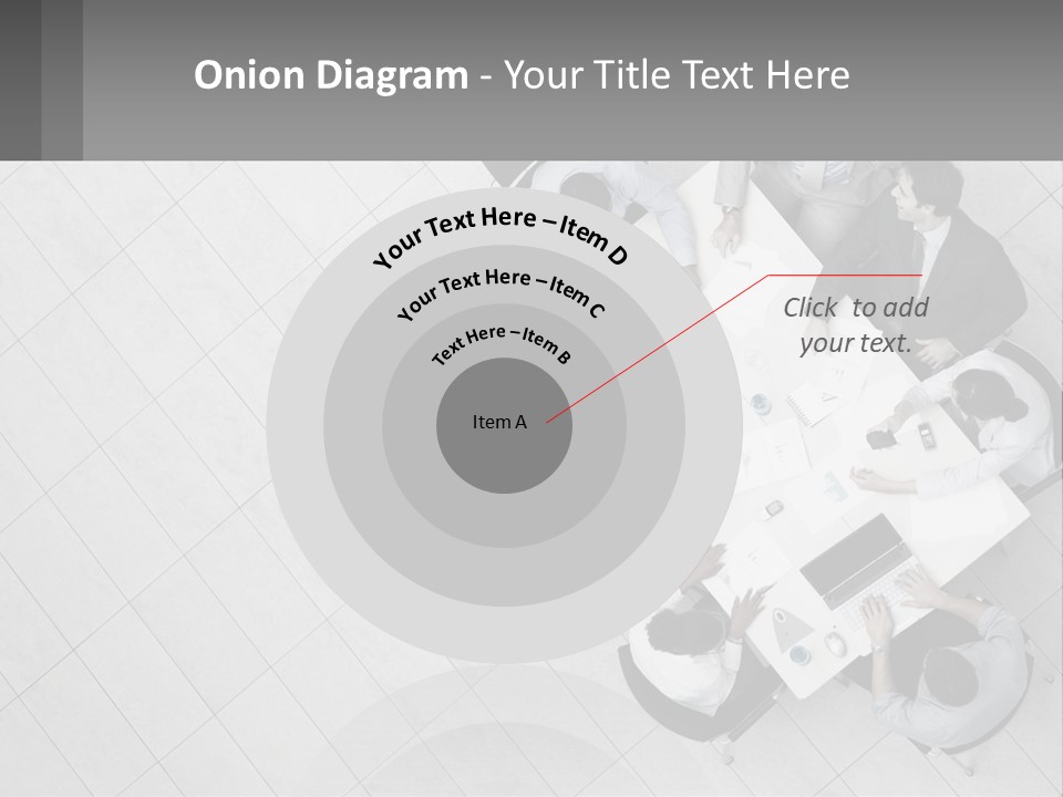 A Group Of People Sitting Around A Table PowerPoint Template