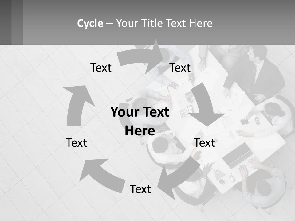 A Group Of People Sitting Around A Table PowerPoint Template