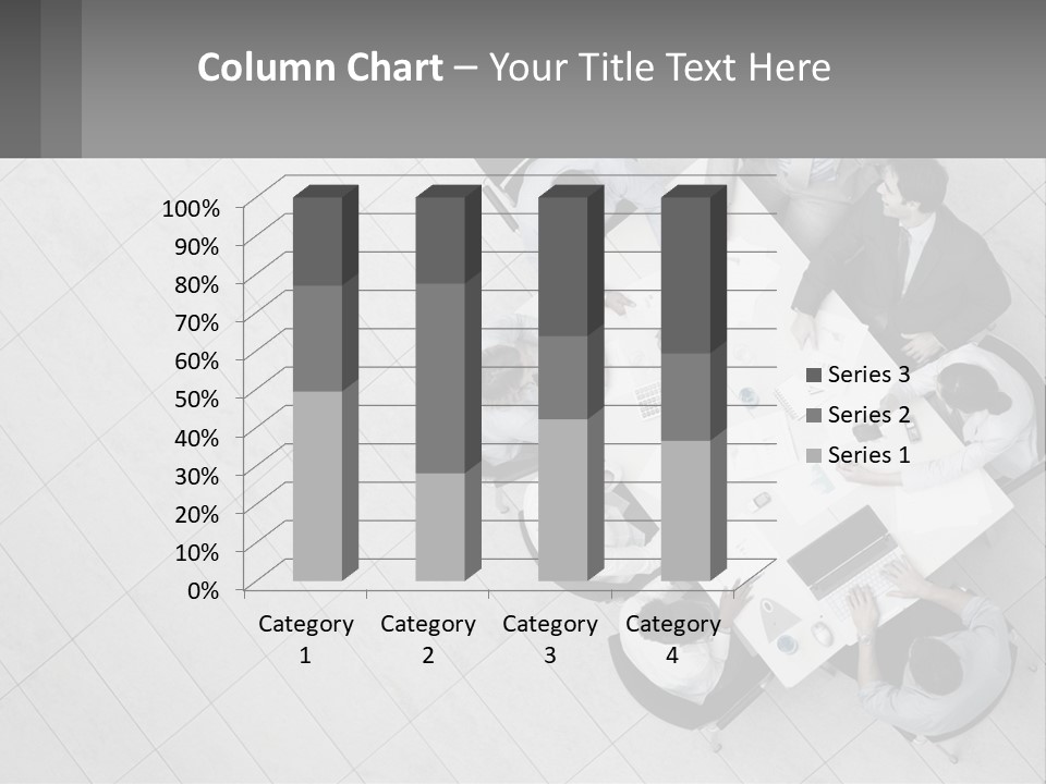 A Group Of People Sitting Around A Table PowerPoint Template