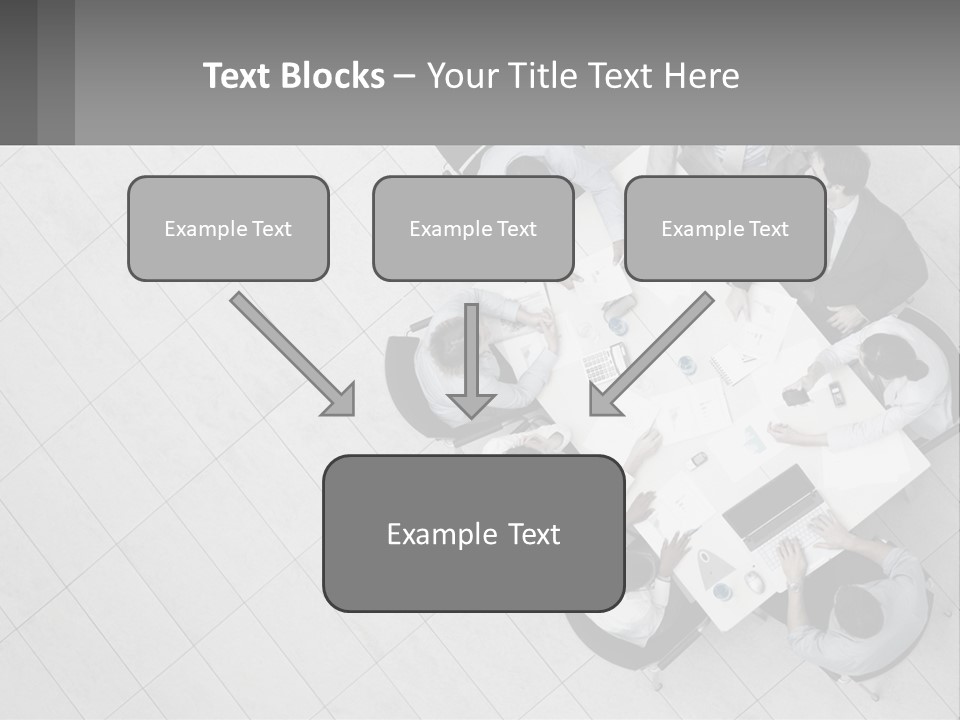 A Group Of People Sitting Around A Table PowerPoint Template
