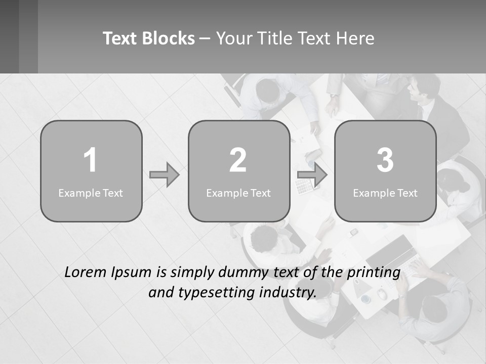 A Group Of People Sitting Around A Table PowerPoint Template