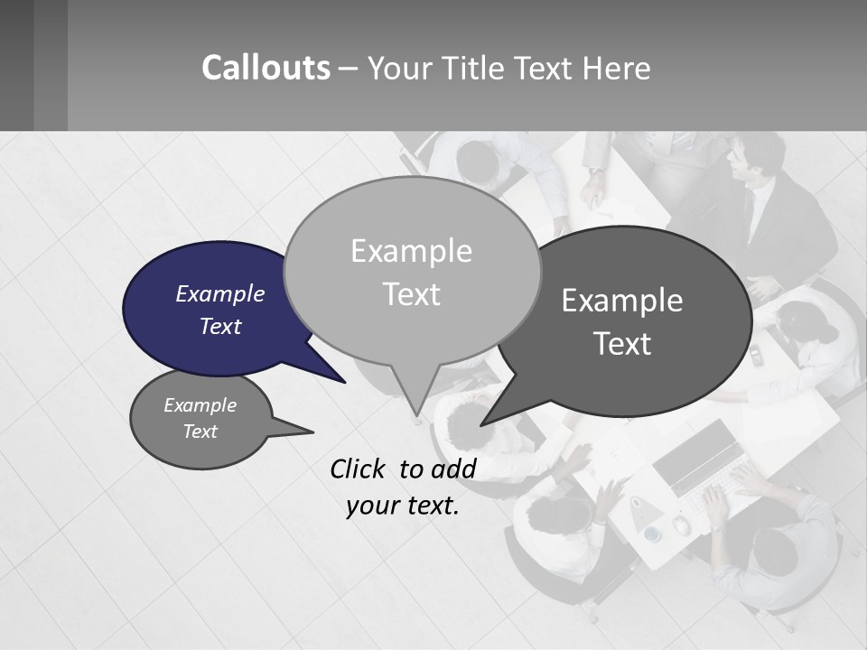 A Group Of People Sitting Around A Table PowerPoint Template