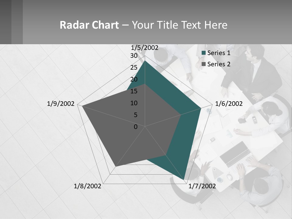 A Group Of People Sitting Around A Table PowerPoint Template