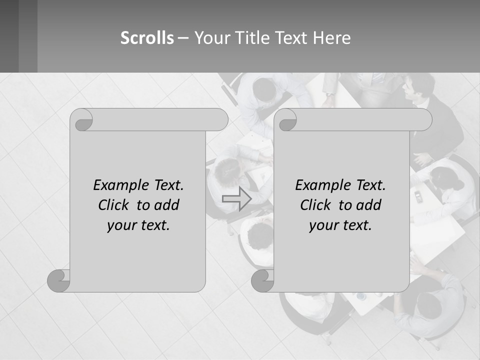 A Group Of People Sitting Around A Table PowerPoint Template