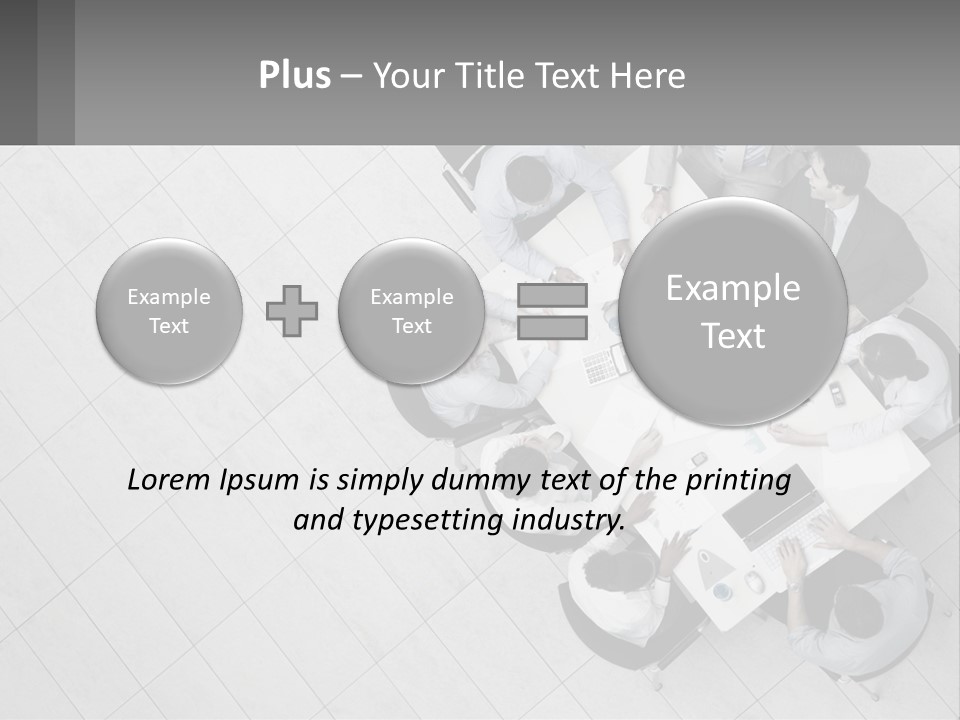A Group Of People Sitting Around A Table PowerPoint Template