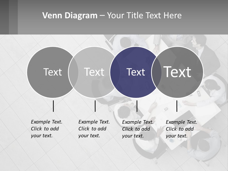 A Group Of People Sitting Around A Table PowerPoint Template