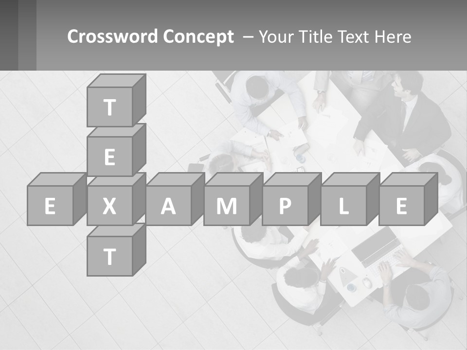 A Group Of People Sitting Around A Table PowerPoint Template