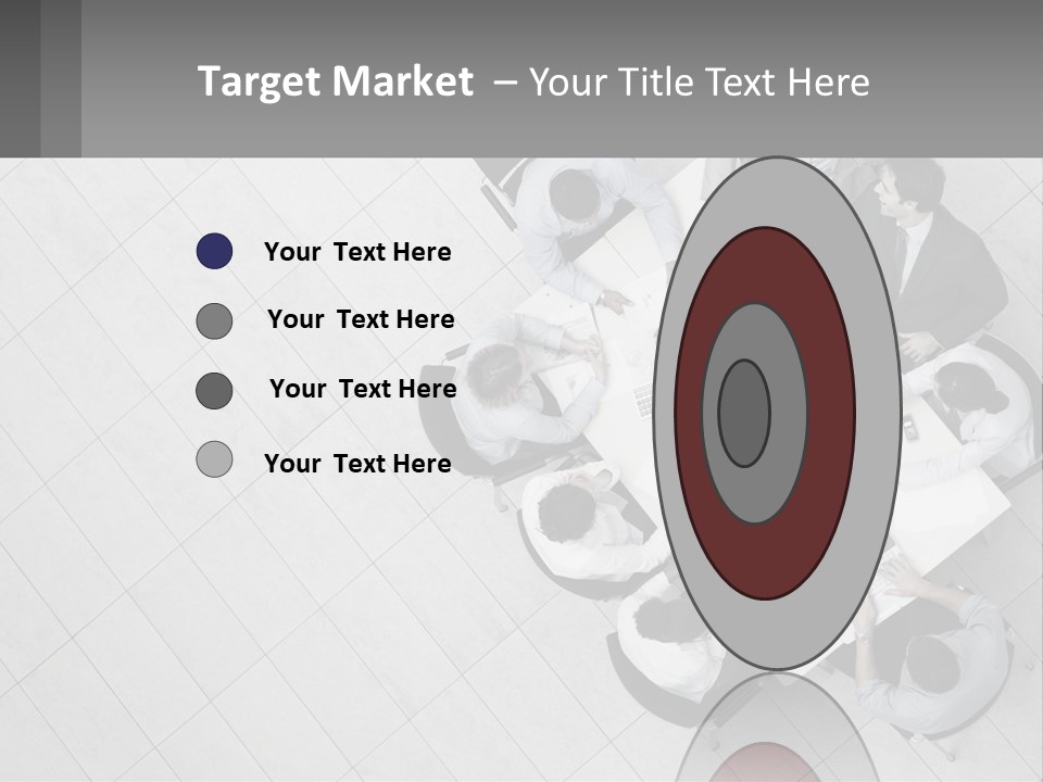 A Group Of People Sitting Around A Table PowerPoint Template