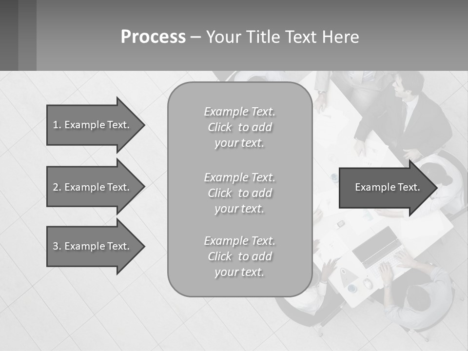 A Group Of People Sitting Around A Table PowerPoint Template