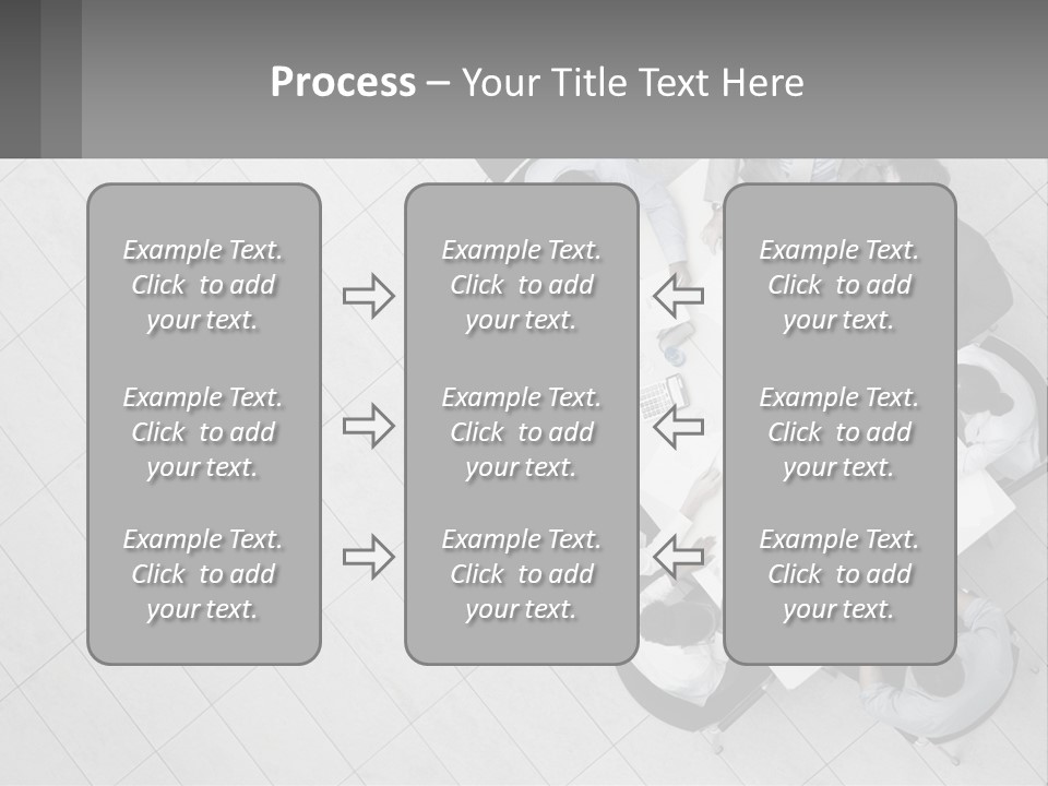 A Group Of People Sitting Around A Table PowerPoint Template