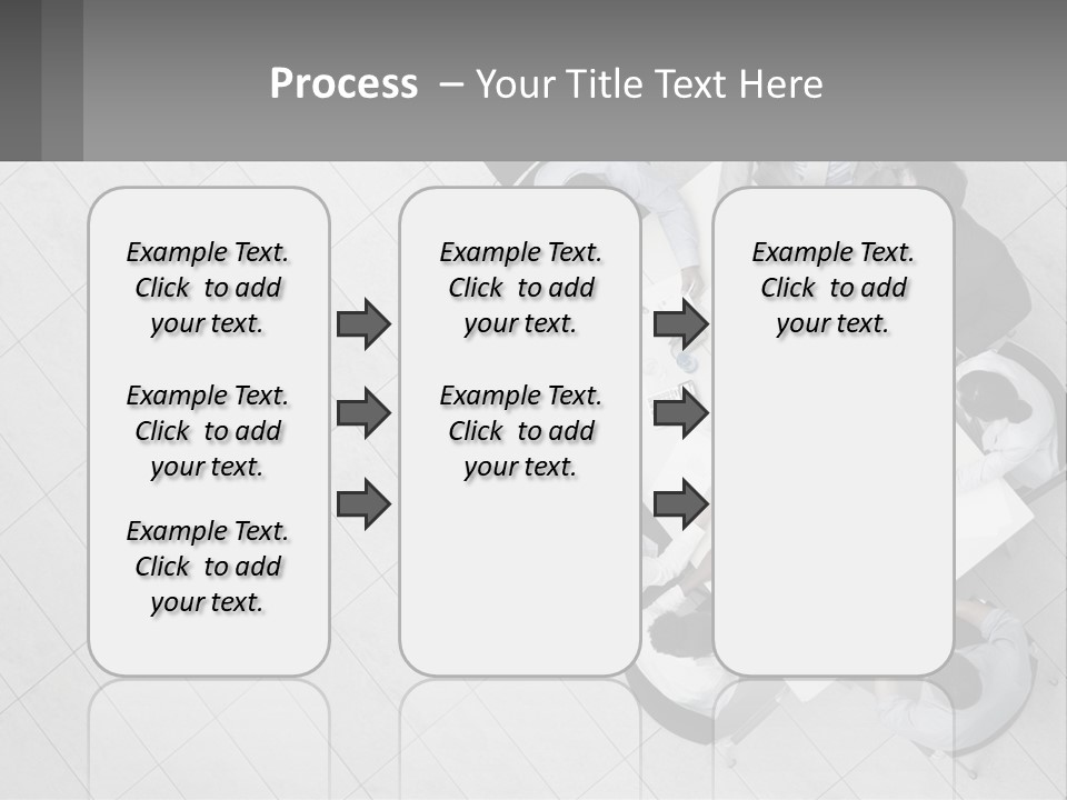 A Group Of People Sitting Around A Table PowerPoint Template