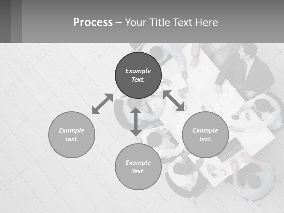 A Group Of People Sitting Around A Table PowerPoint Template