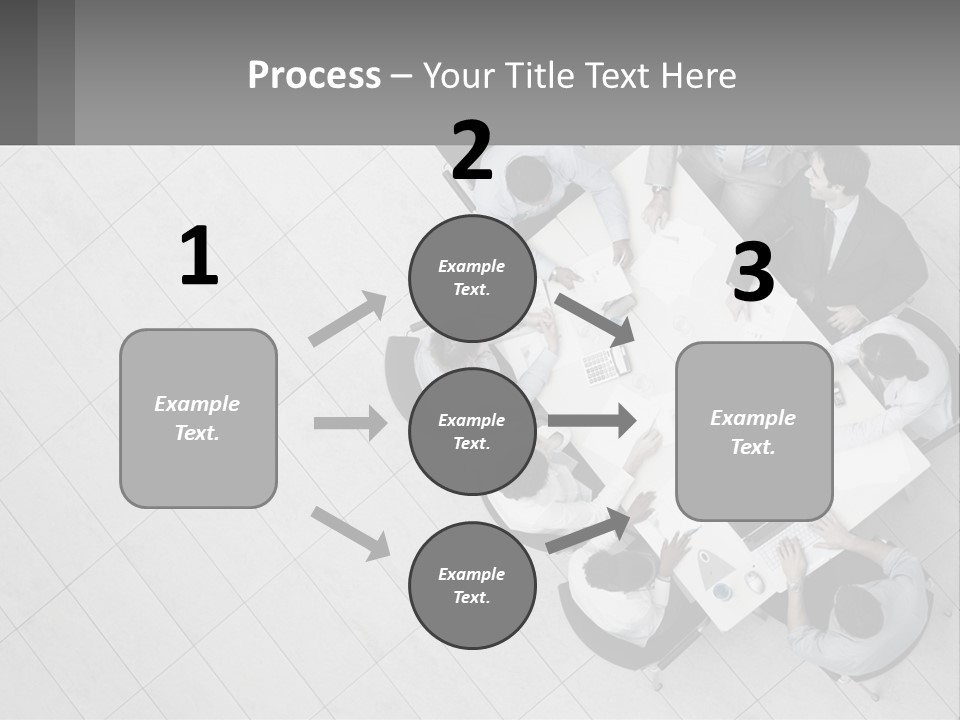 A Group Of People Sitting Around A Table PowerPoint Template