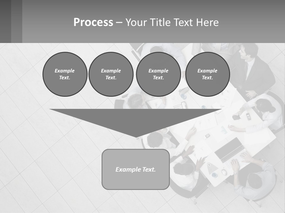A Group Of People Sitting Around A Table PowerPoint Template