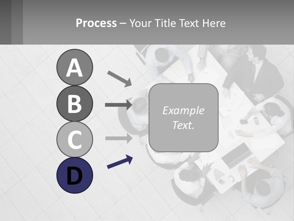 A Group Of People Sitting Around A Table PowerPoint Template