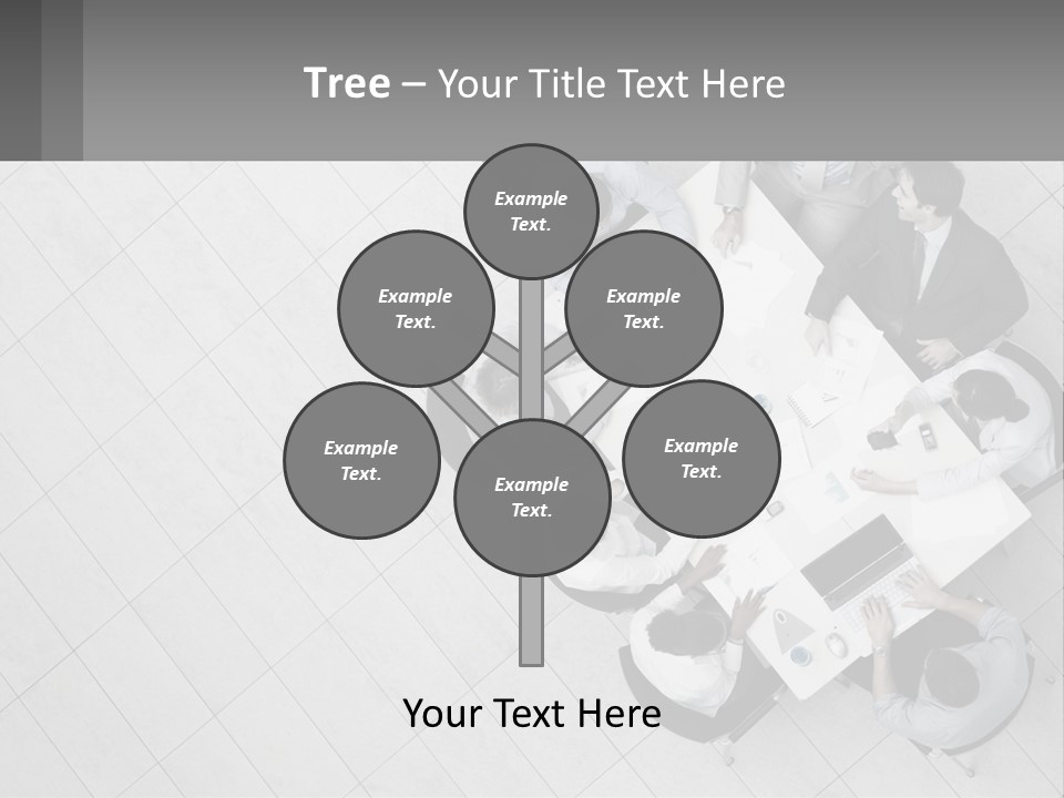 A Group Of People Sitting Around A Table PowerPoint Template