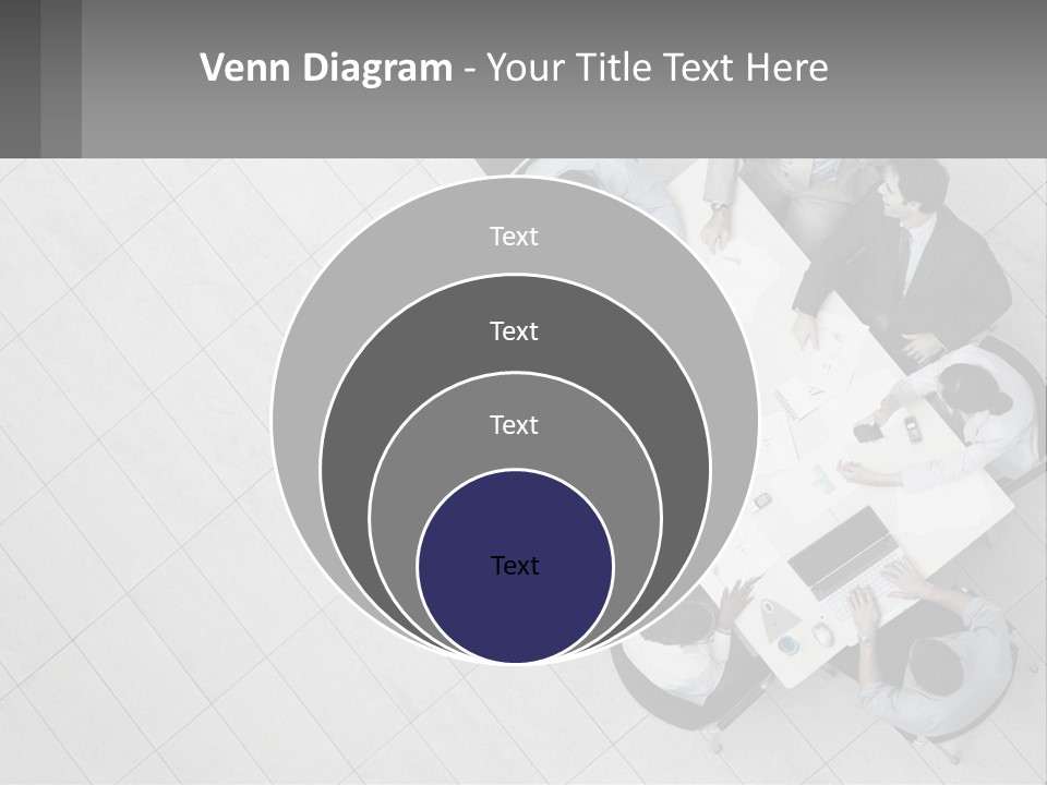 A Group Of People Sitting Around A Table PowerPoint Template