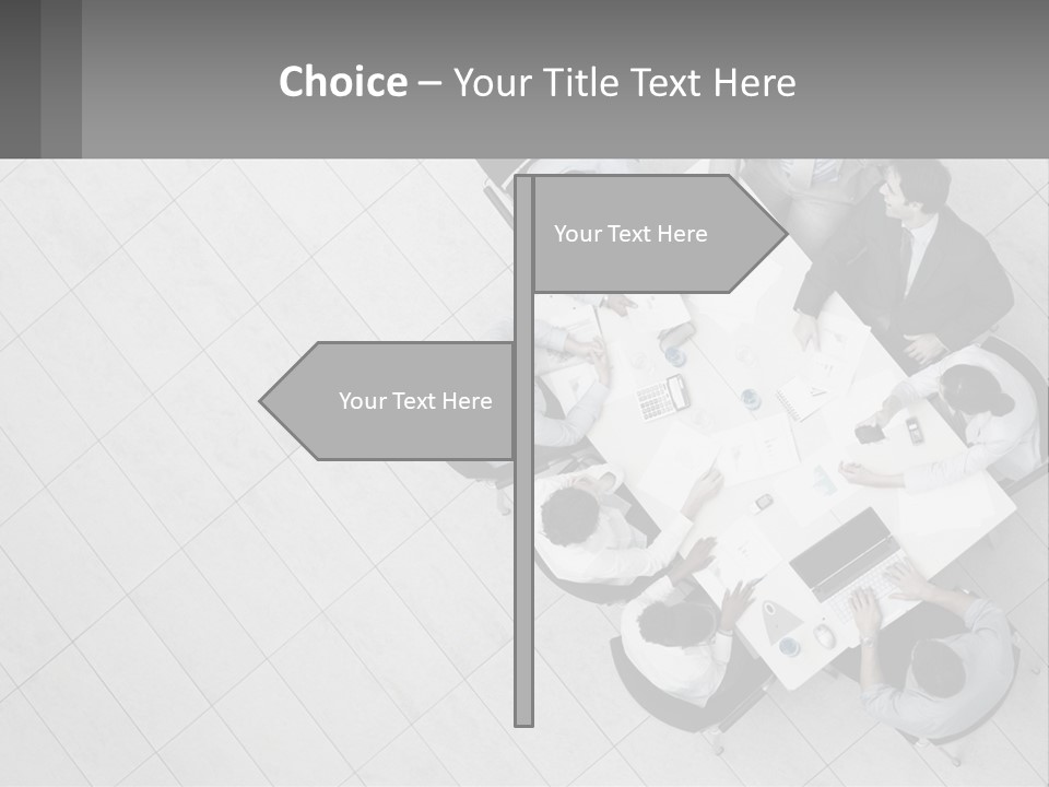 A Group Of People Sitting Around A Table PowerPoint Template