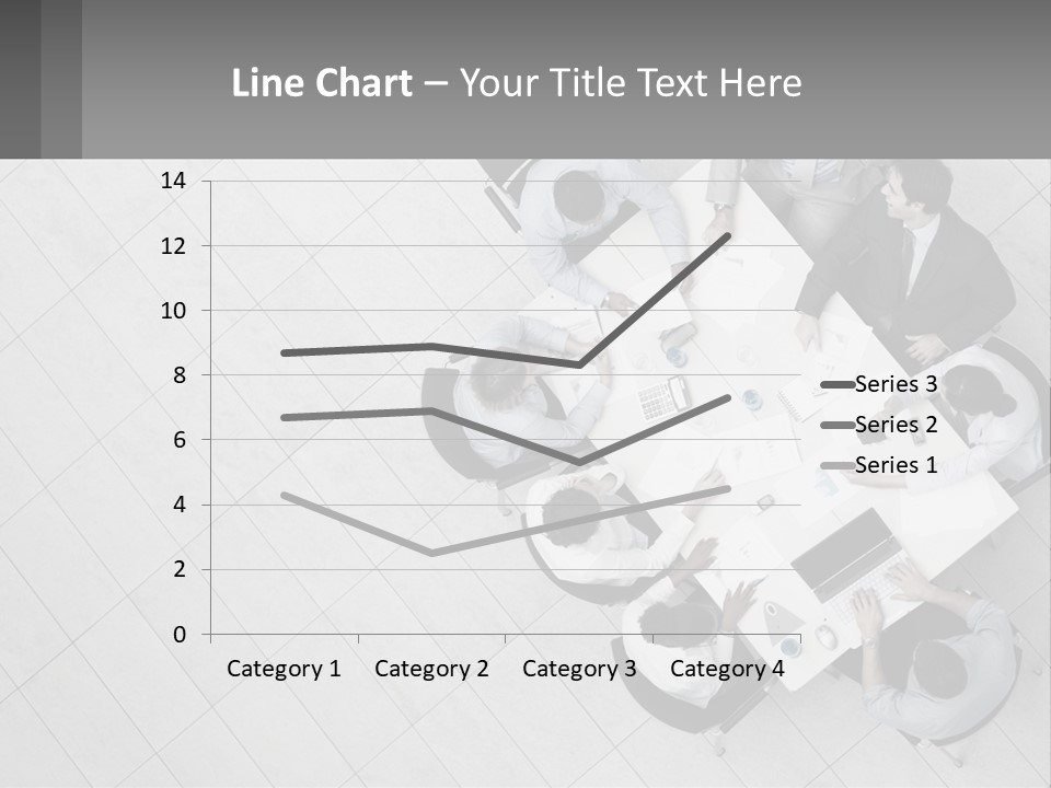 A Group Of People Sitting Around A Table PowerPoint Template