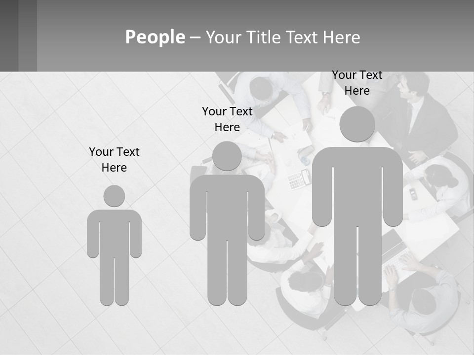 A Group Of People Sitting Around A Table PowerPoint Template