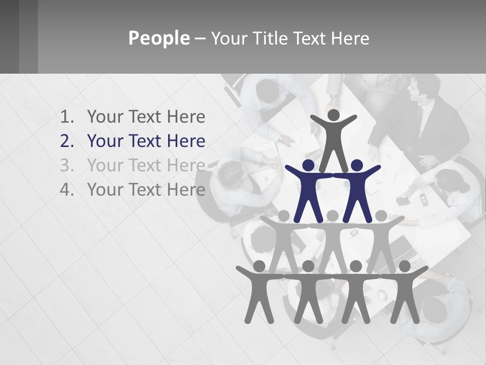 A Group Of People Sitting Around A Table PowerPoint Template